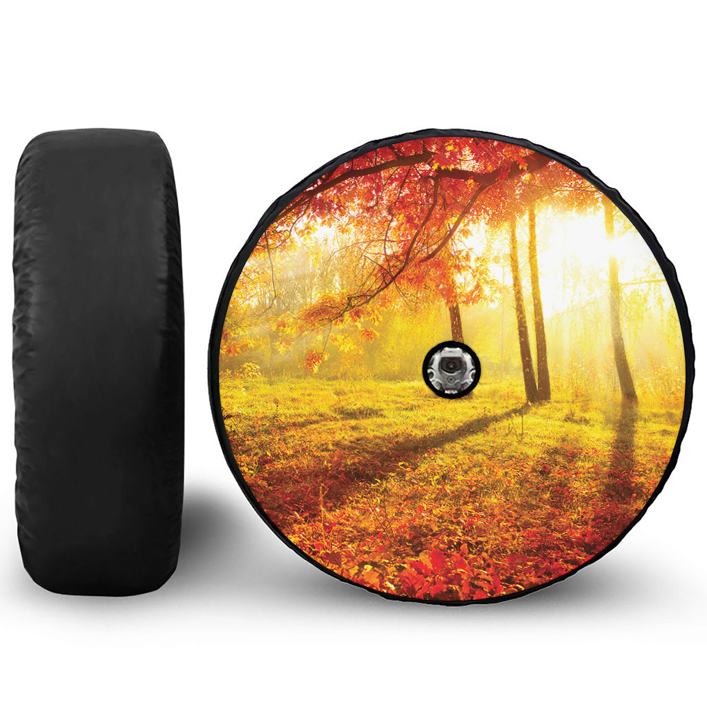 Autumn Trees Print Tire Cover With Camera Hole
