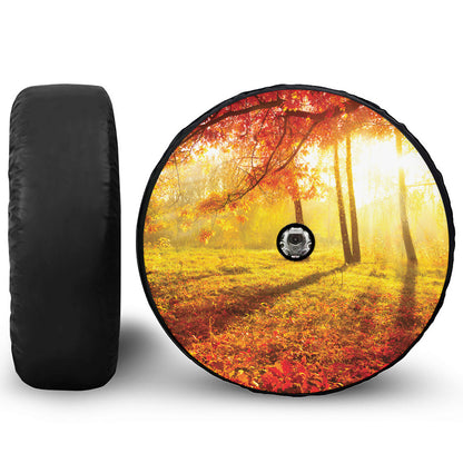 Autumn Trees Print Tire Cover With Camera Hole