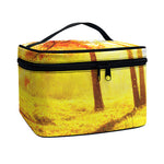 Autumn Trees Print Travel Makeup Bag