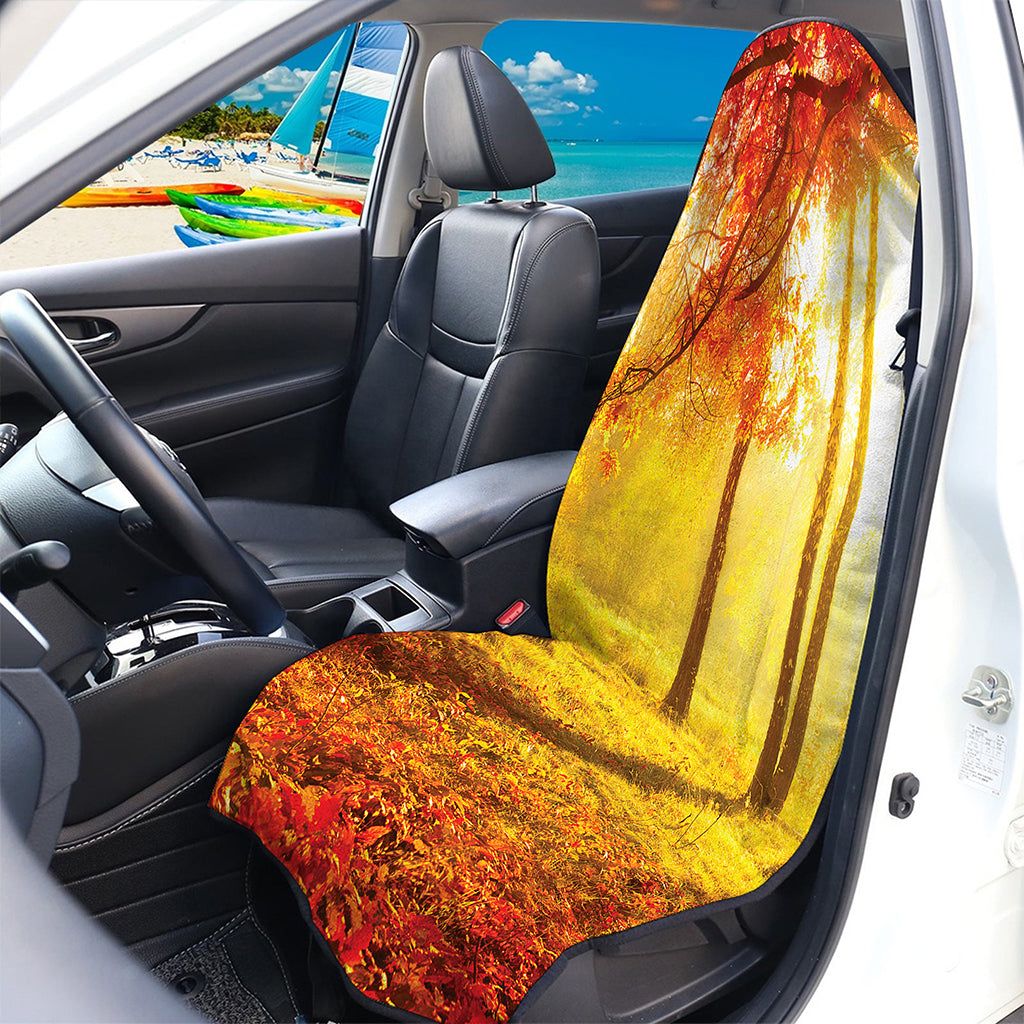 Autumn Trees Print Waterproof Car Seat Cover