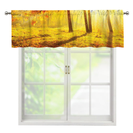 Autumn Trees Print Window Valance