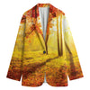 Autumn Trees Print Women's Blazer