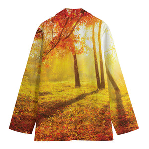 Autumn Trees Print Women's Blazer