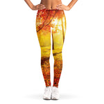 Autumn Trees Print Women's Leggings