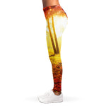 Autumn Trees Print Women's Leggings