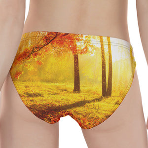 Autumn Trees Print Women's Panties