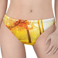 Autumn Trees Print Women's Thong