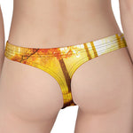 Autumn Trees Print Women's Thong