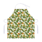 Avocado Cut In Half Drawing Print Adjustable Apron