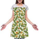 Avocado Cut In Half Drawing Print Adjustable Apron
