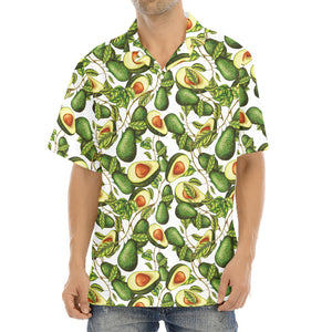 Avocado Cut In Half Drawing Print Aloha Shirt