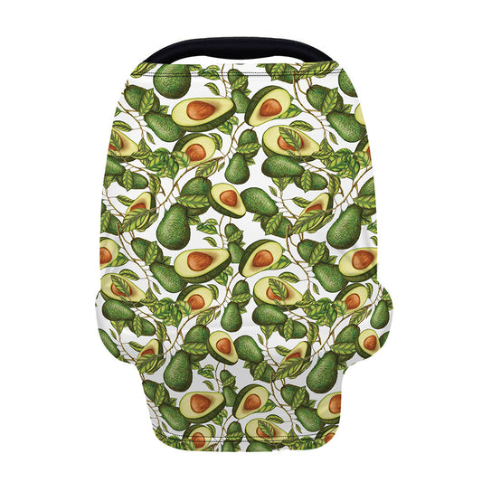 Avocado Cut In Half Drawing Print Baby Seat Cover