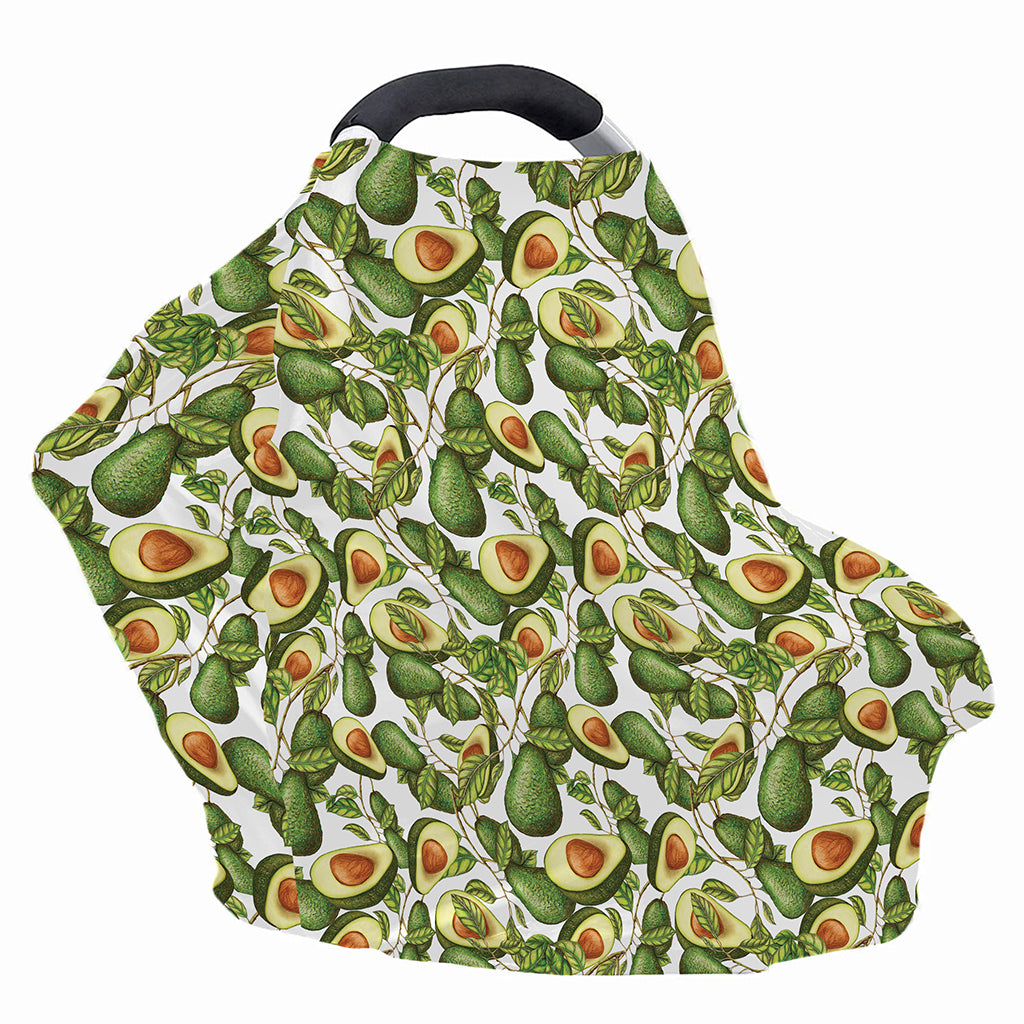 Avocado Cut In Half Drawing Print Baby Seat Cover