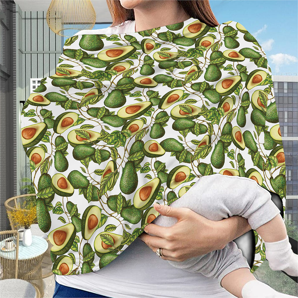 Avocado Cut In Half Drawing Print Baby Seat Cover