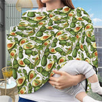 Avocado Cut In Half Drawing Print Baby Seat Cover