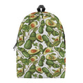 Avocado Cut In Half Drawing Print School Backpack