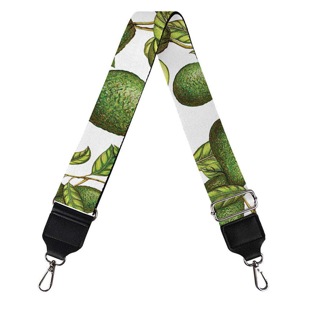 Avocado Cut In Half Drawing Print Bag Strap