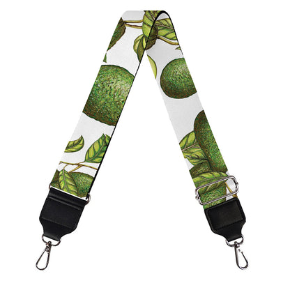 Avocado Cut In Half Drawing Print Bag Strap