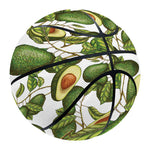 Avocado Cut In Half Drawing Print Basketball