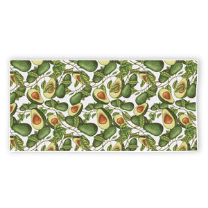 Avocado Cut In Half Drawing Print Beach Towel