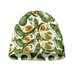 Avocado Cut In Half Drawing Print Beanie