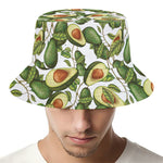 Avocado Cut In Half Drawing Print Bucket Hat