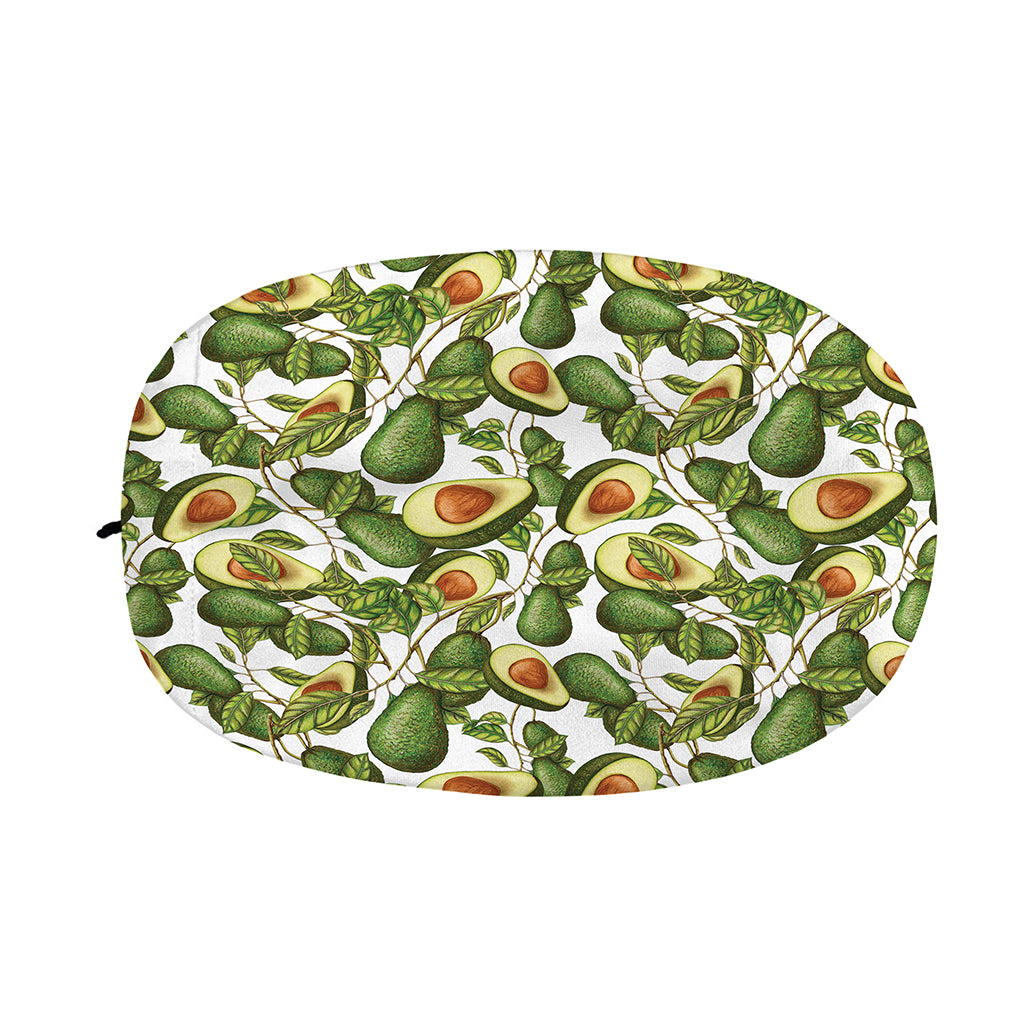 Avocado Cut In Half Drawing Print Car Side Mirror Covers
