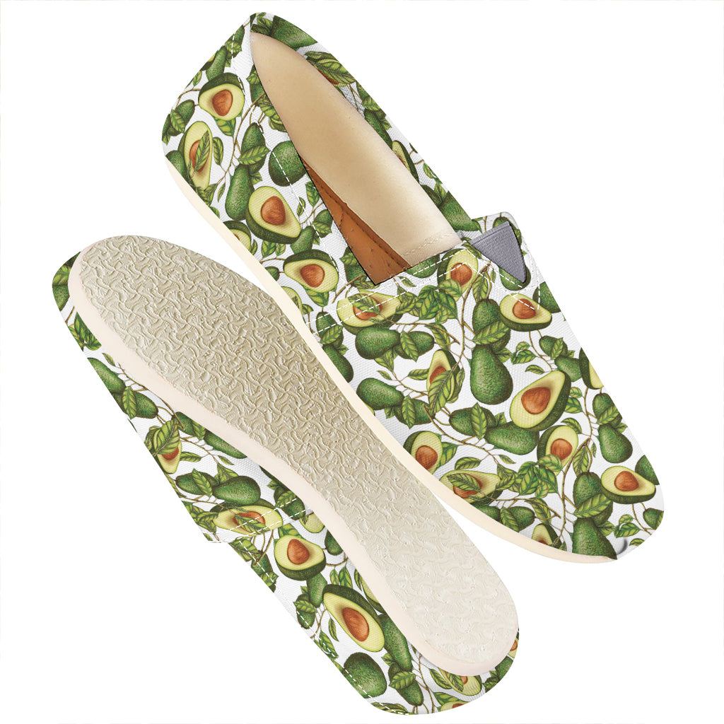 Avocado Cut In Half Drawing Print Casual Shoes