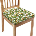 Avocado Cut In Half Drawing Print Chair Cushion Cover