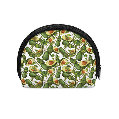 Avocado Cut In Half Drawing Print Coin Purse