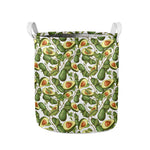 Avocado Cut In Half Drawing Print Collapsible Laundry Basket