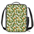 Avocado Cut In Half Drawing Print Crossbody Lunch Bag