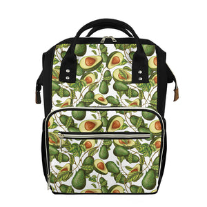 Avocado Cut In Half Drawing Print Diaper Bag