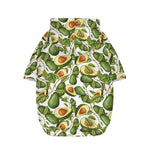 Avocado Cut In Half Drawing Print Dog Zip Up Hoodie