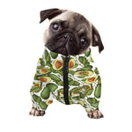 Avocado Cut In Half Drawing Print Dog Zip Up Jacket
