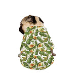 Avocado Cut In Half Drawing Print Dog Zip Up Jacket