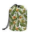 Avocado Cut In Half Drawing Print Drawstring Makeup Bag