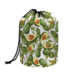 Avocado Cut In Half Drawing Print Drawstring Makeup Bag