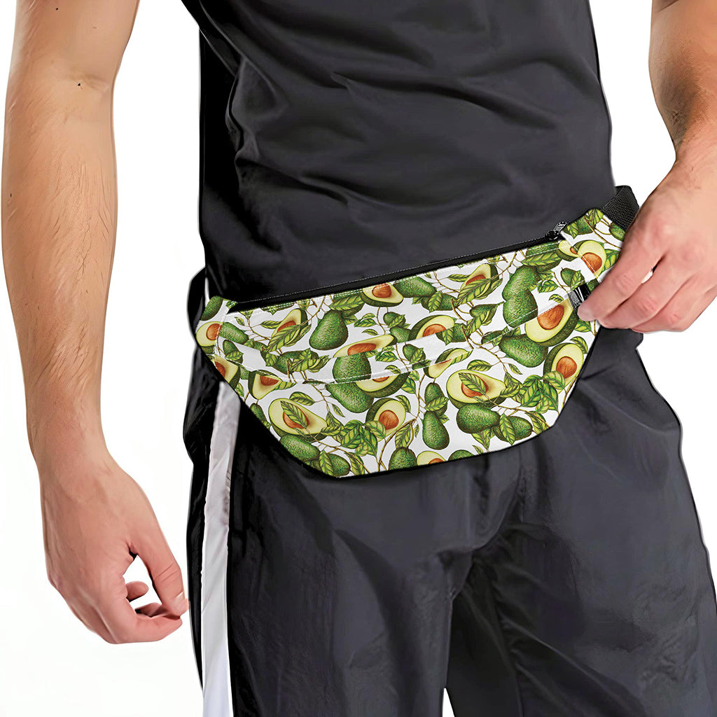Avocado Cut In Half Drawing Print Fanny Pack