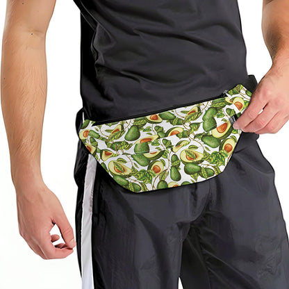 Avocado Cut In Half Drawing Print Fanny Pack