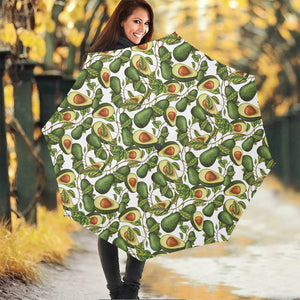 Avocado Cut In Half Drawing Print Foldable Umbrella