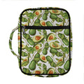 Avocado Cut In Half Drawing Print Front Pocket Bible Bag