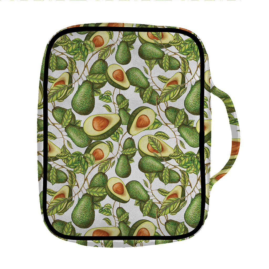 Avocado Cut In Half Drawing Print Front Pocket Bible Bag