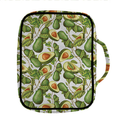 Avocado Cut In Half Drawing Print Front Pocket Bible Bag