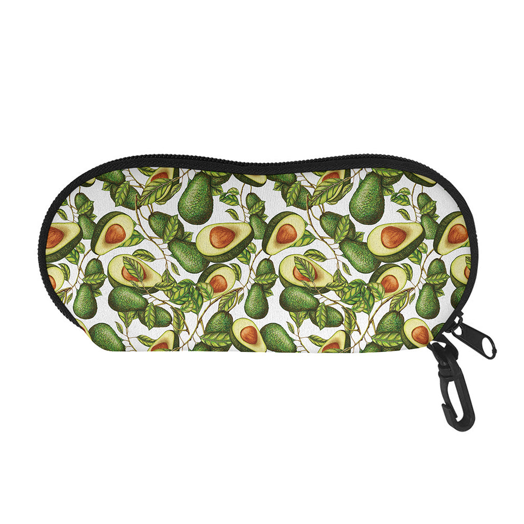 Avocado Cut In Half Drawing Print Glasses Case