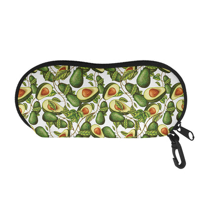 Avocado Cut In Half Drawing Print Glasses Case