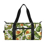 Avocado Cut In Half Drawing Print Gym Bag