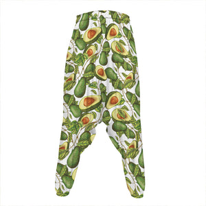 Avocado Cut In Half Drawing Print Hammer Pants