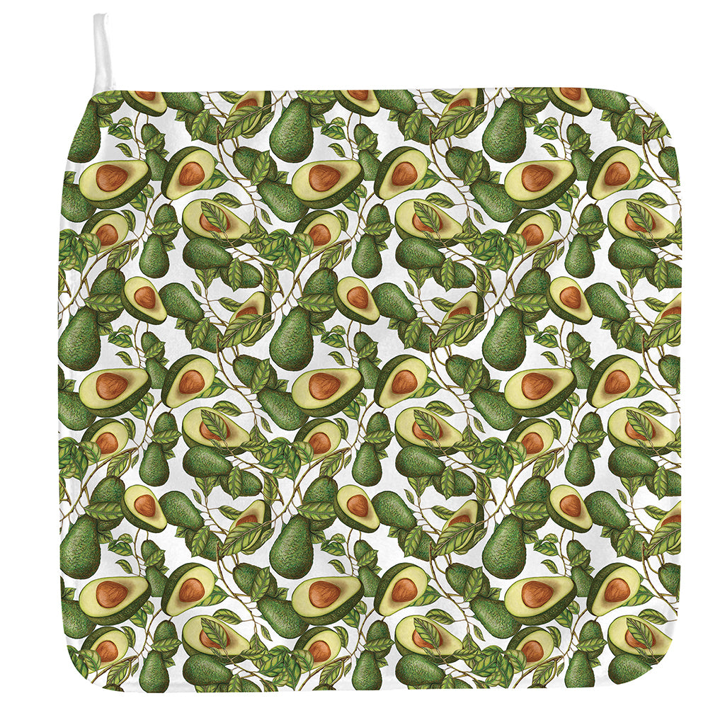 Avocado Cut In Half Drawing Print Hand Towel