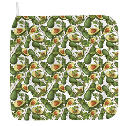 Avocado Cut In Half Drawing Print Hand Towel